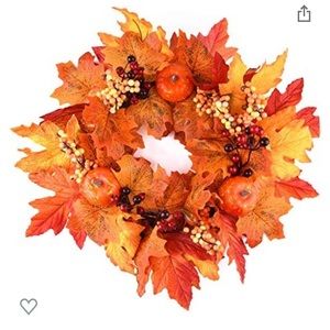Halloween fall 18x18 wreath decor for front door or iny
